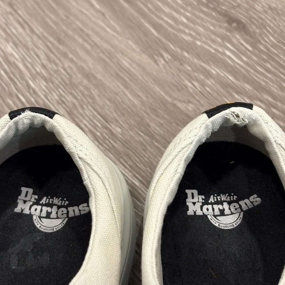Dr. Martens Dante Canvas Casual Shoes Beige Parchment Low Top Sneakers 6-6.5